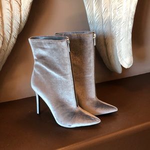JustFabulous silver booties, never worn